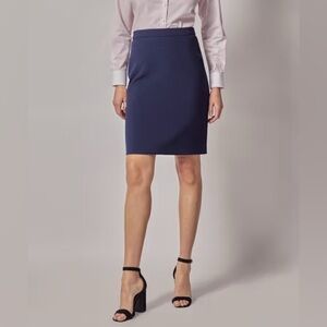 Pencil Elegant Navy Blue Women's Skirt Work Professional sz 4 perfect condition